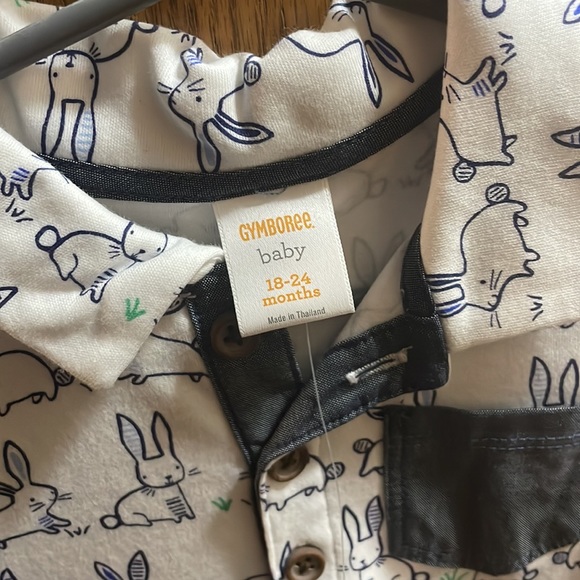 🐣🐰EASTER~MAKE ME AN OFFER TO GET THERE BY SATURDAY❣️NWT 18-24mo. Easter romper - Picture 3 of 10